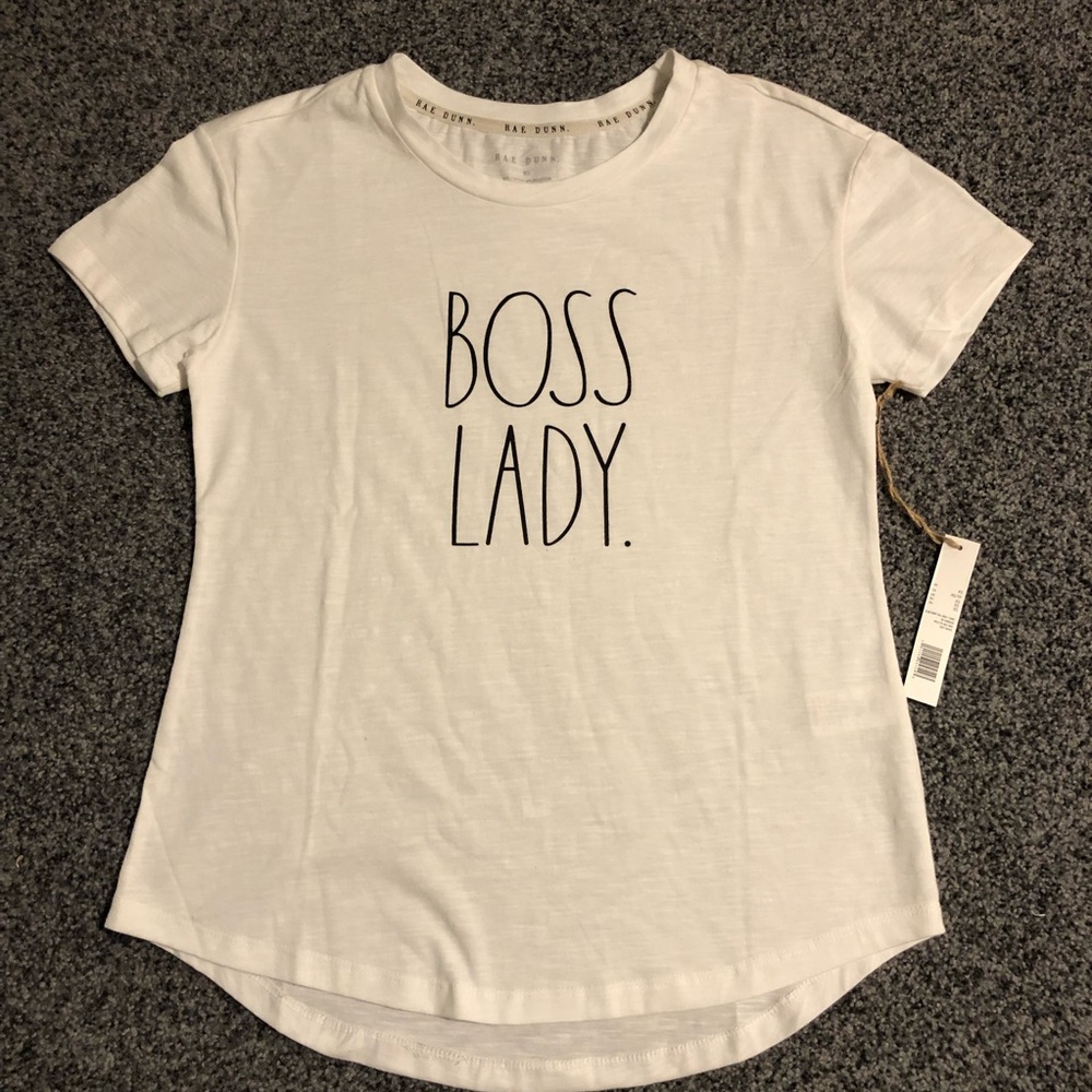 🌸4/$20🌸Rae Dunn Women's "BOSS LADY" T-Shirt NWT